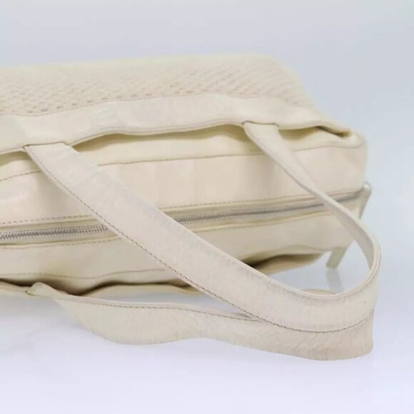 CHANEL Hand Bag Canvas Leather Beige CC Auth yb619 - Picture 8 of 16